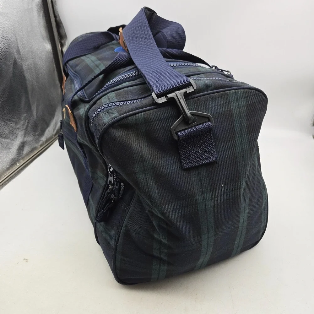 Vintage Tommy Hilfiger Duffle Bag Tartan Plaid Pepsi Cola Flag‎ Large 90s Y2K